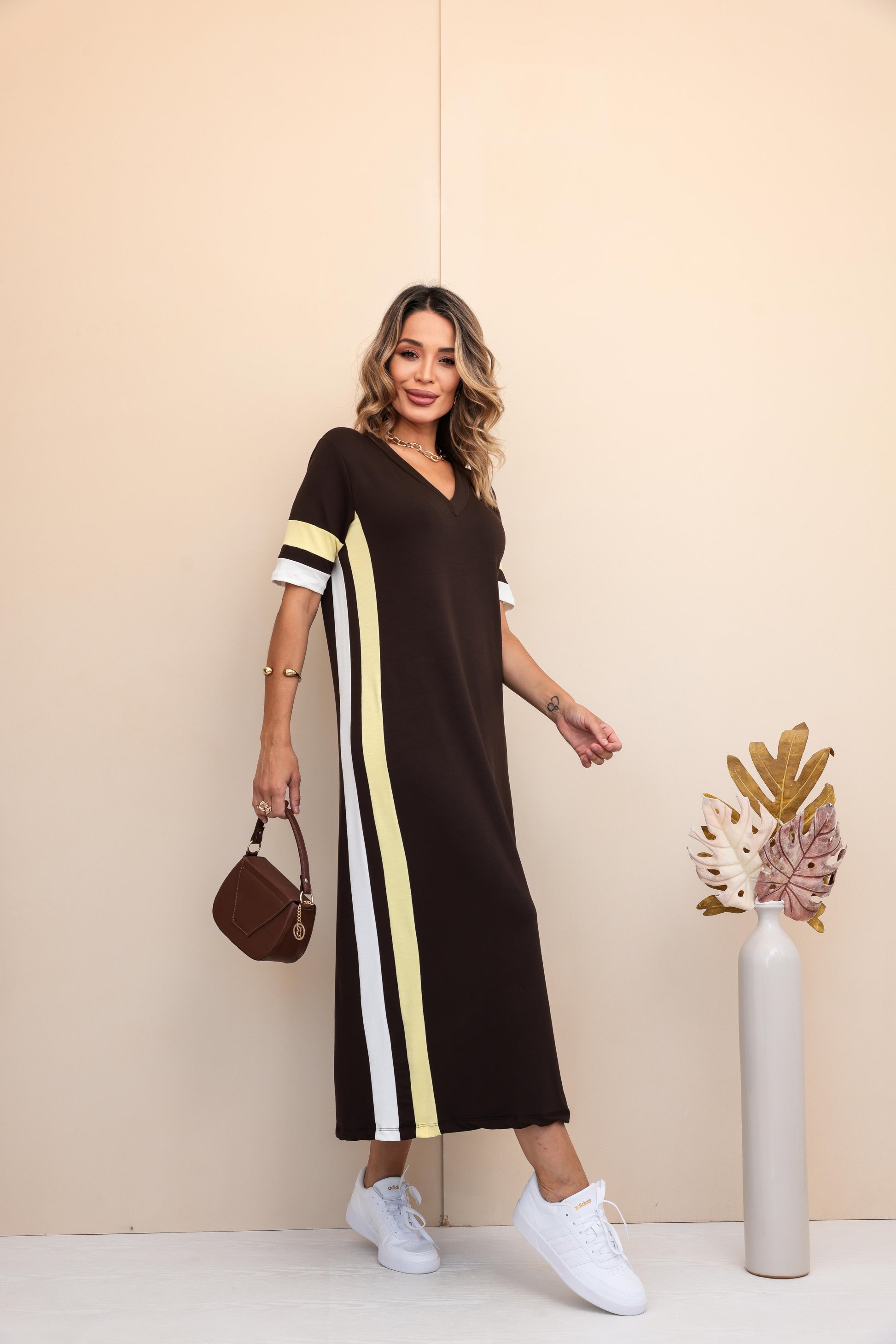 Vestido Mavie - Marrom