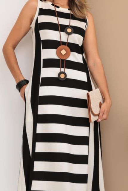 Vestido Náutico Listra - Preto