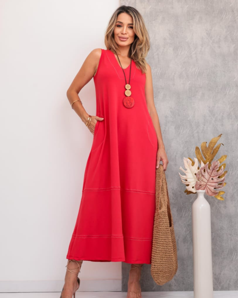 Vestido Nice - Vermelho