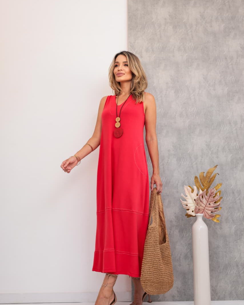 Vestido Nice - Vermelho