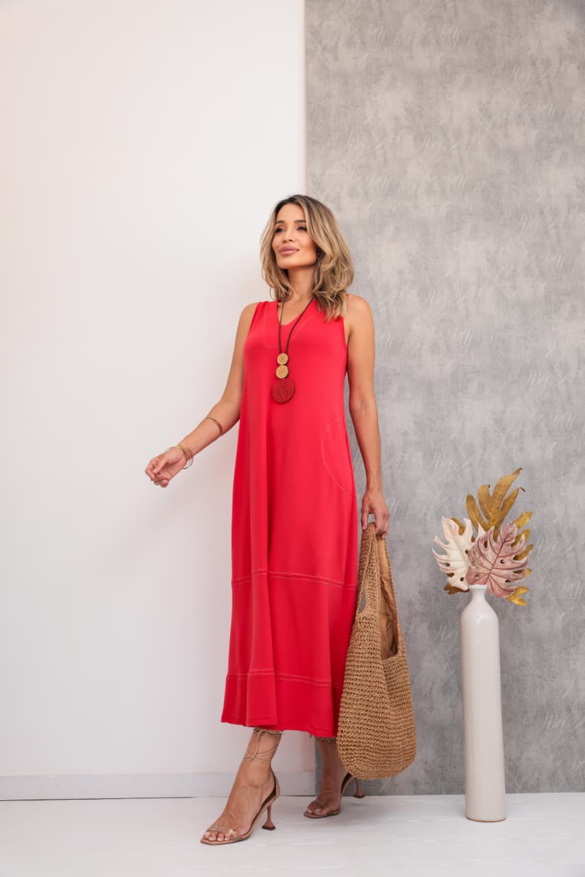 Vestido Nice - Vermelho