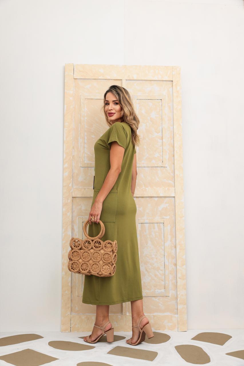 Vestido Paris - Verde Militar