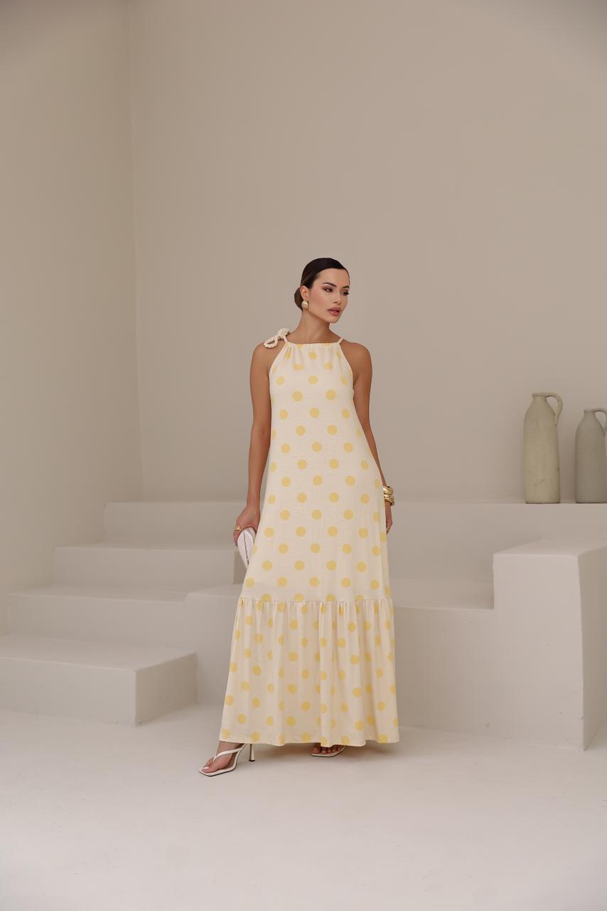 Vestido Poa - Amarelo