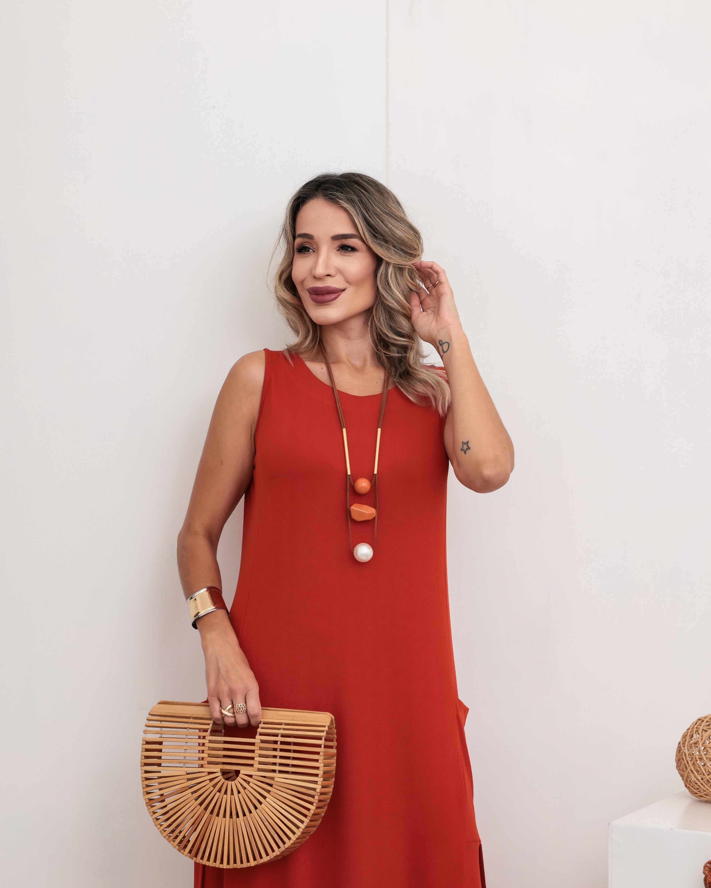 Vestido Rubi - Terracota