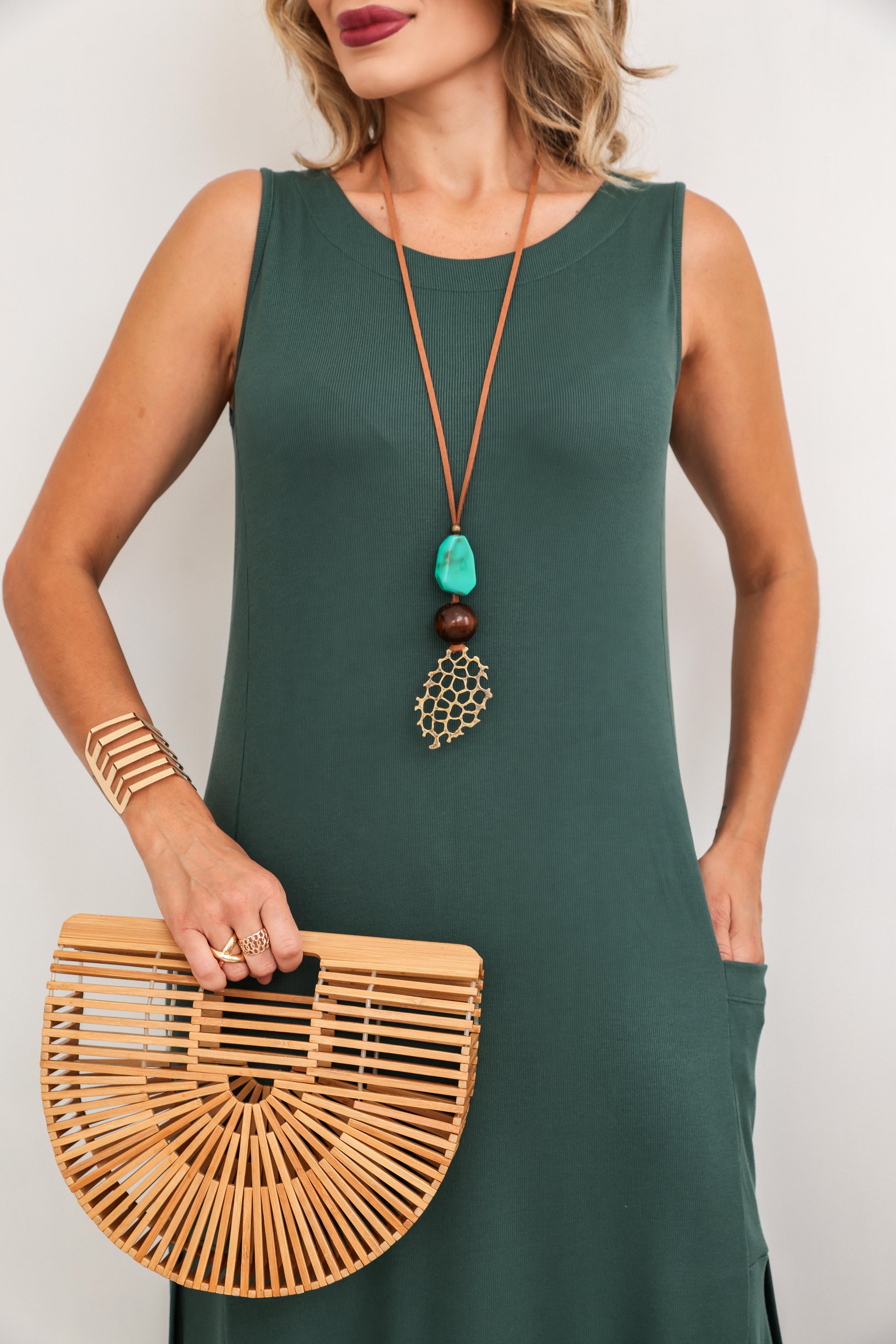 Vestido Rubi - Verde Oliva