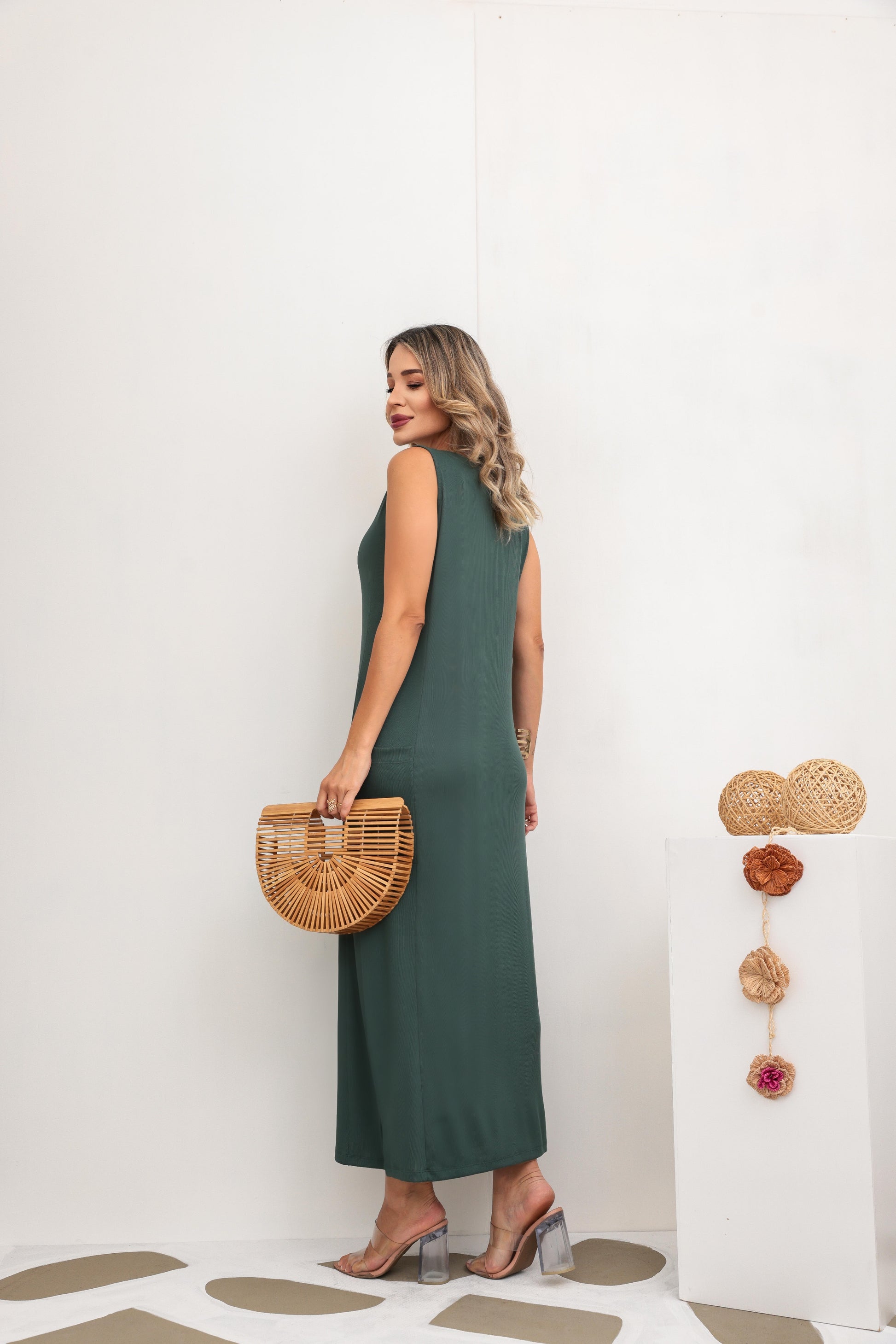 Vestido Rubi - Verde Oliva