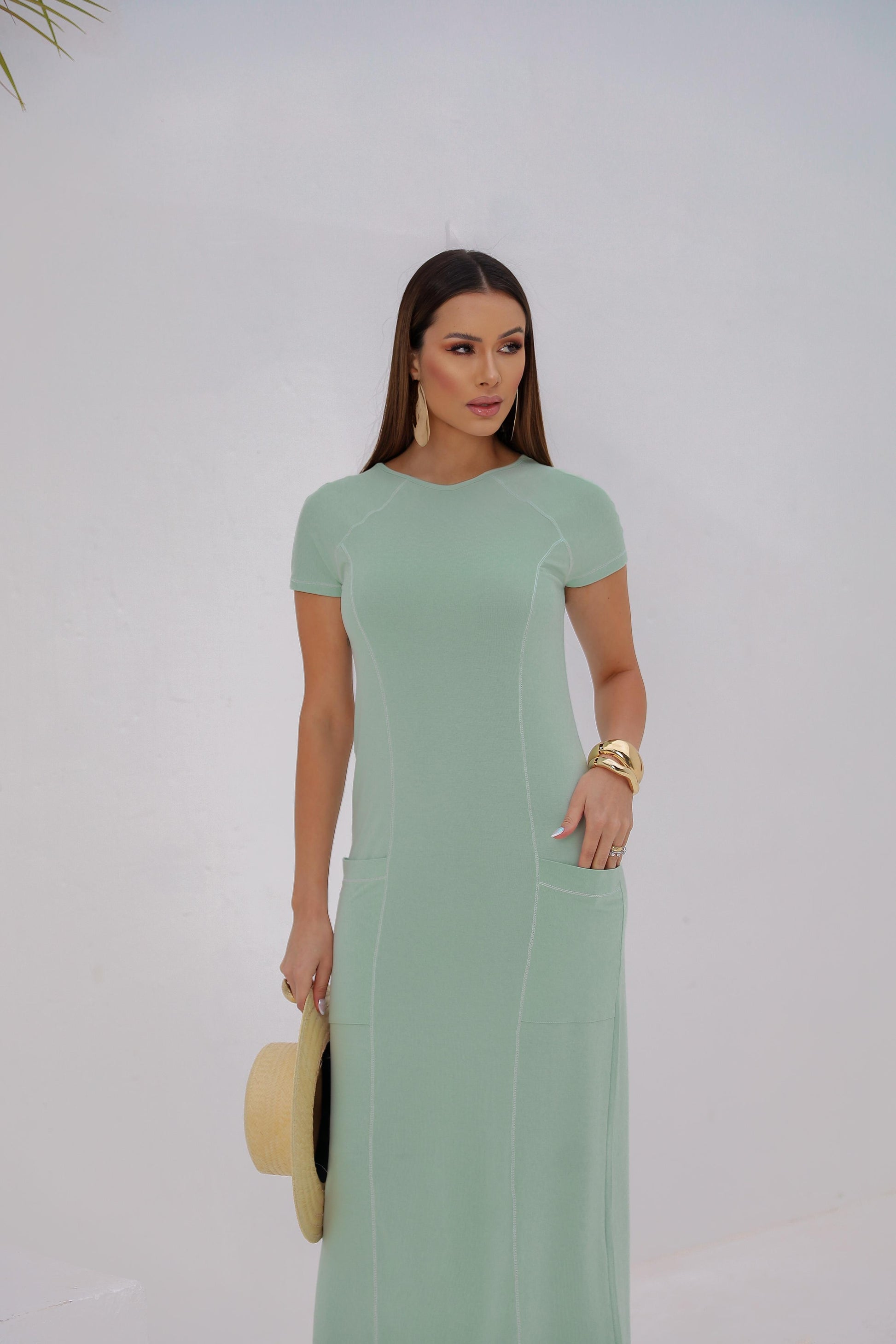 Vestido Sinai - Verde Acqua