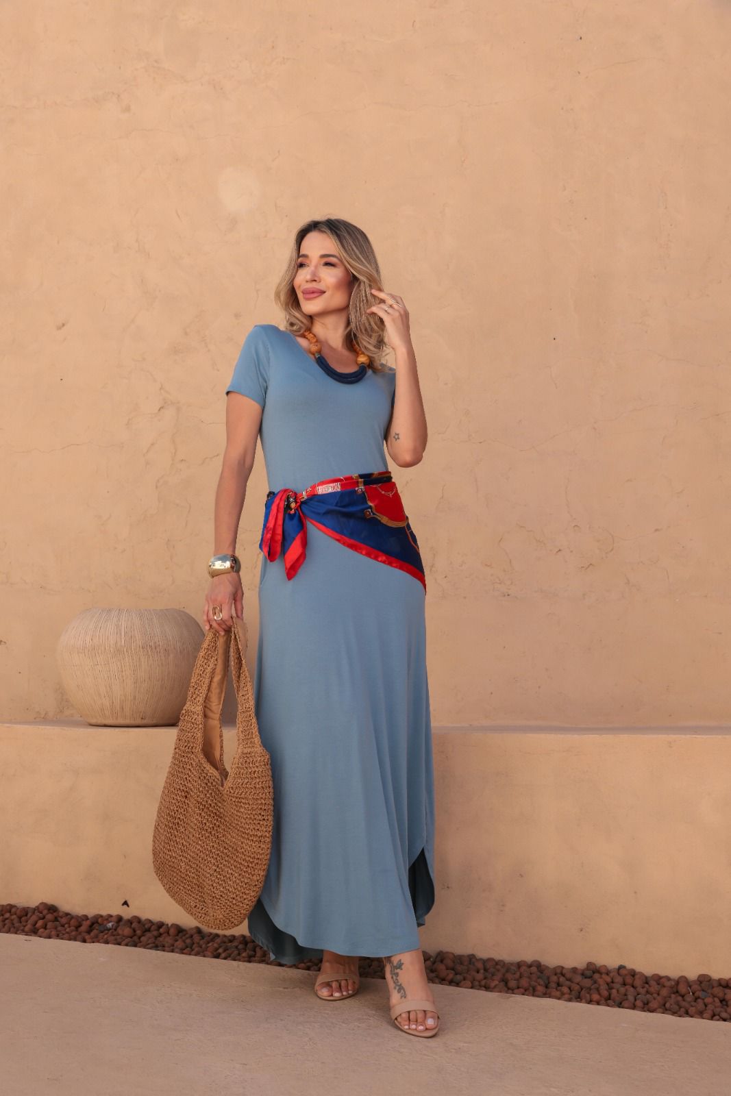 Vestido Solare - Azul Jeans
