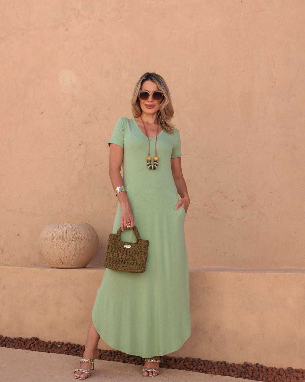 Vestido Solare - Verde Menta