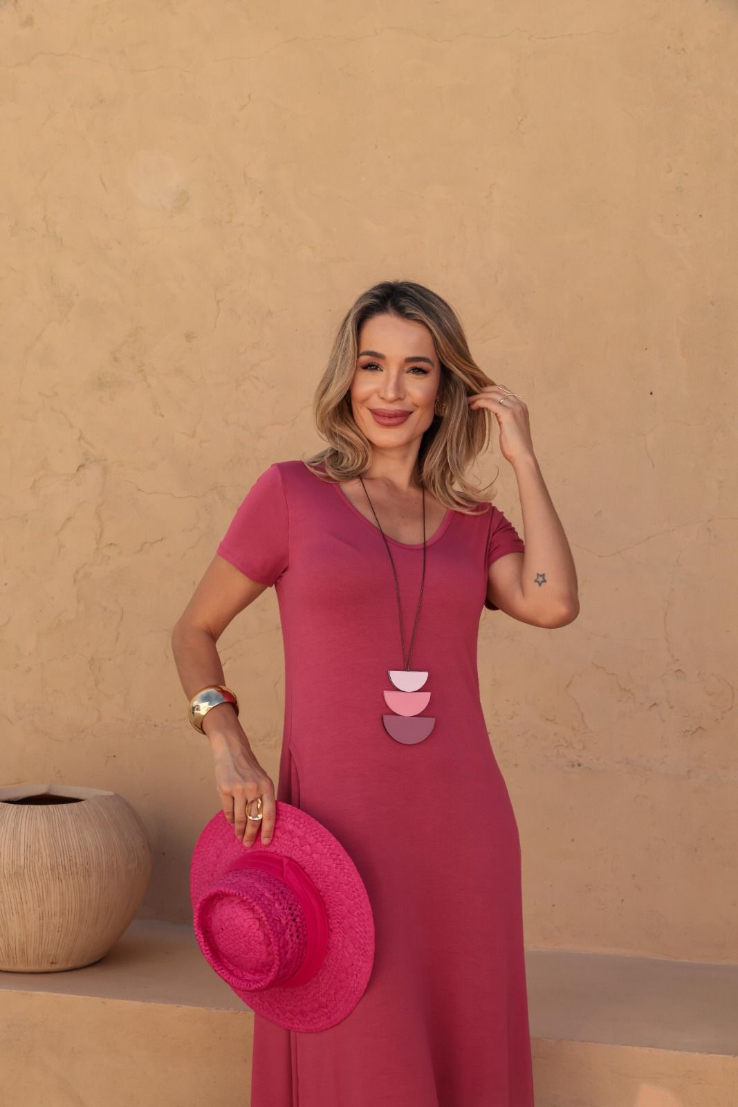 Vestido Solare - Rosa