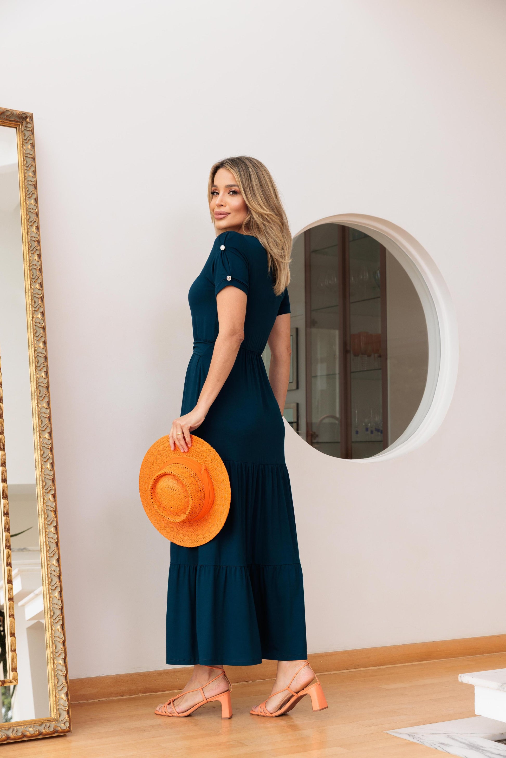 Vestido Três Marias - Azul Marinho