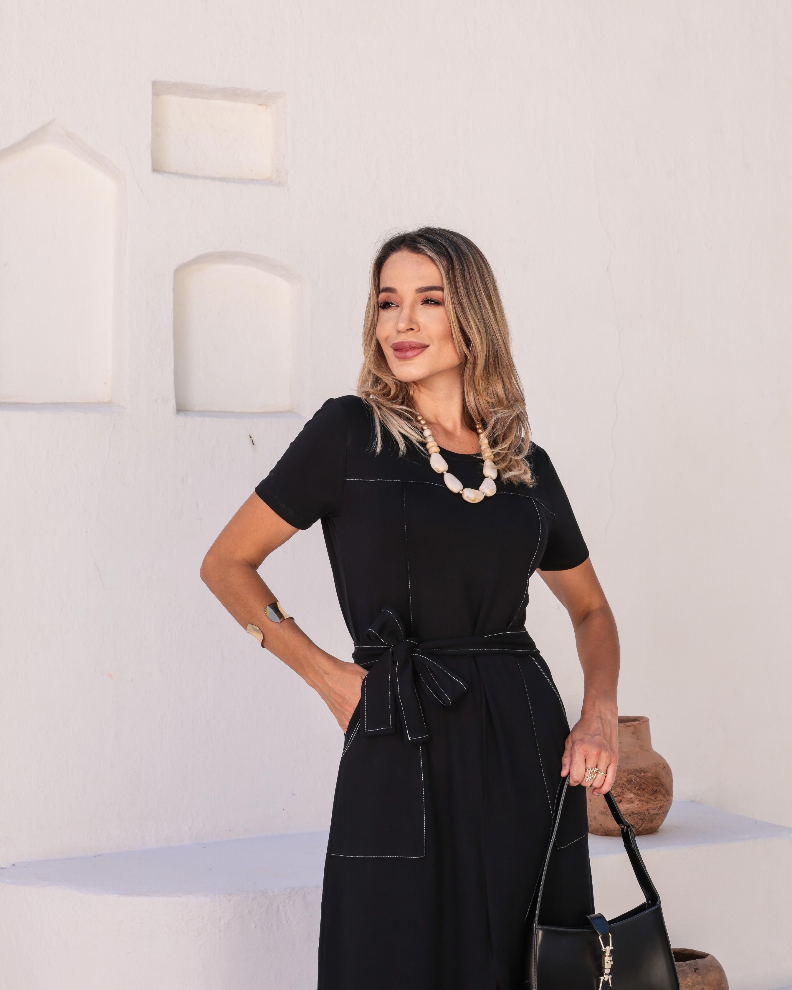 Vestido Viena - Preto