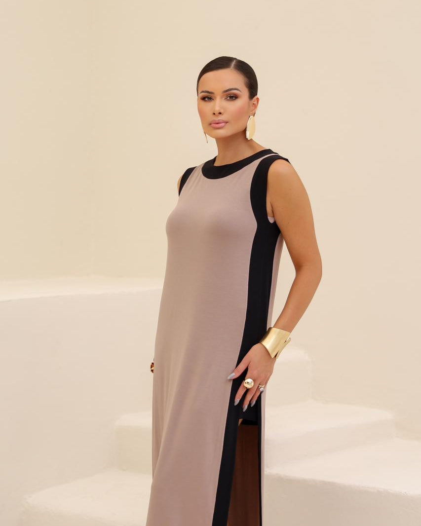 Vestido Vivace - Bege/Preto