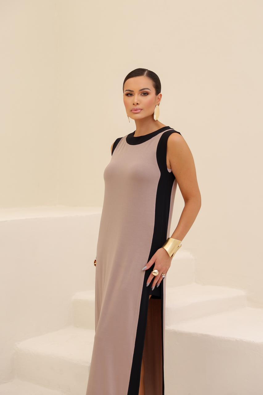 Vestido Vivace - Bege/Preto