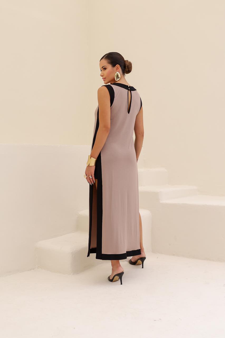 Vestido Vivace - Bege/Preto