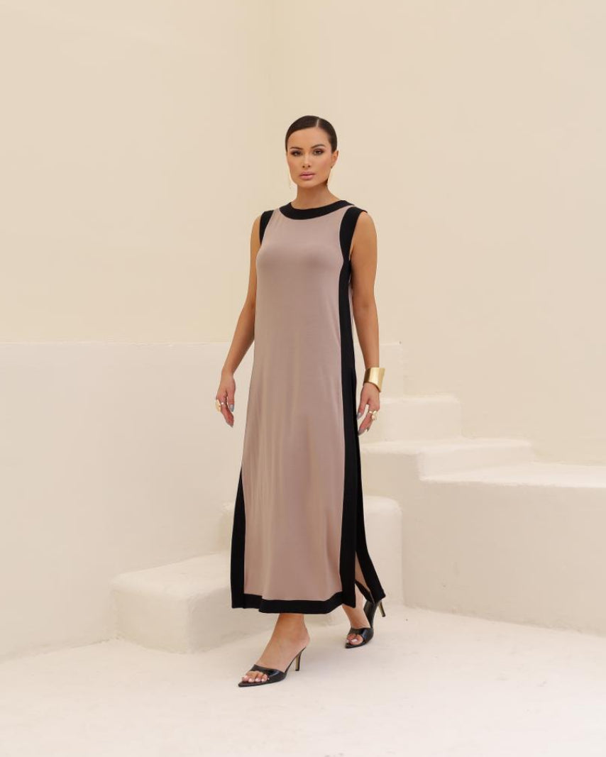 Vestido Vivace - Bege/Preto