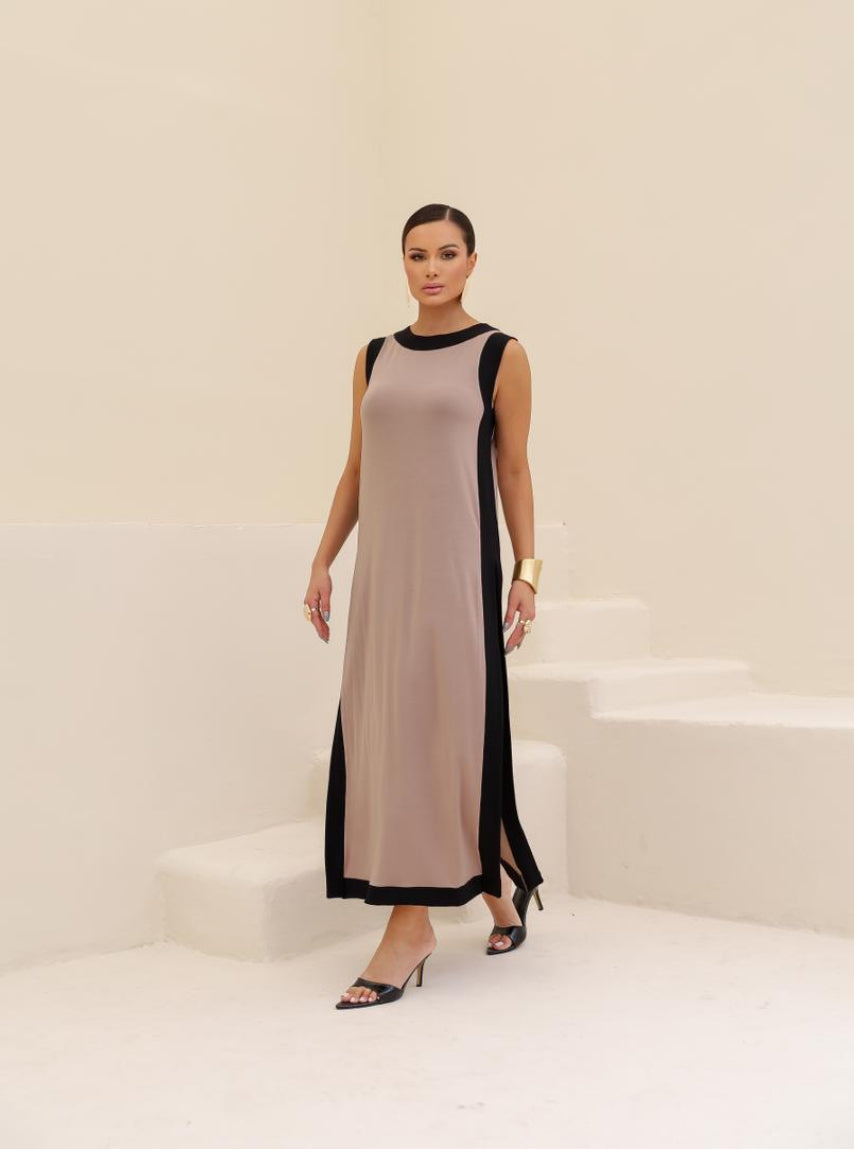 Vestido Vivace - Bege/Preto