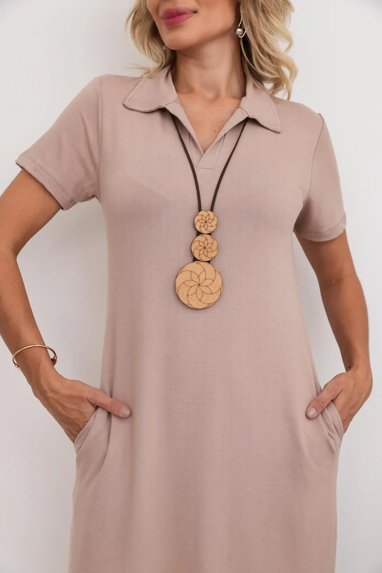 Vestido Itália - Bege